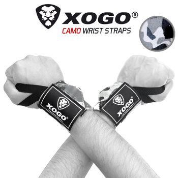 XOGO ULTRA WRIST WRAPS - Gris Camo 1