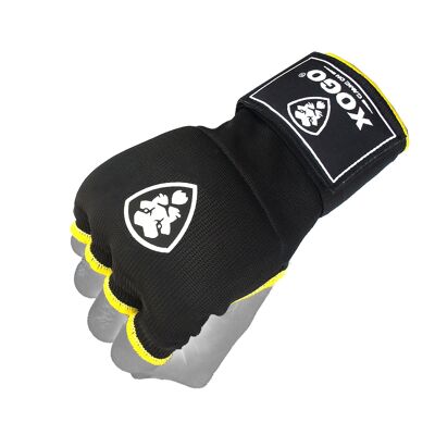 XOGO PRO SERIES INNER BOXING GLOVES - Black/Yellow