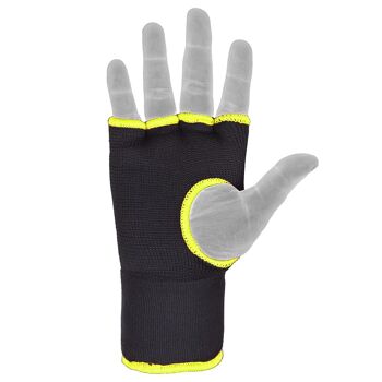 GANTS DE BOXE INTÉRIEUR XOGO PRO SERIES - Noir/Jaune 3