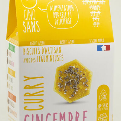 Biscuit apéro curry gingembre 100g