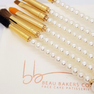 Luxury Pearl Brush Set of 6 Ultimate Eye Collection