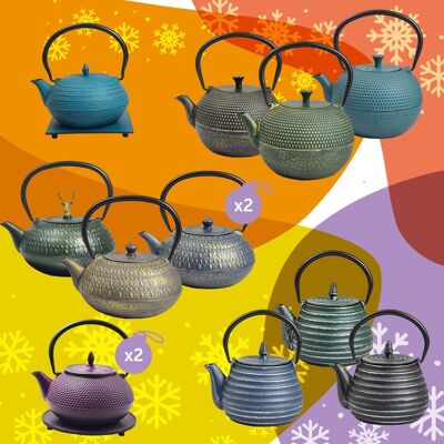 Christmas selection watering cans