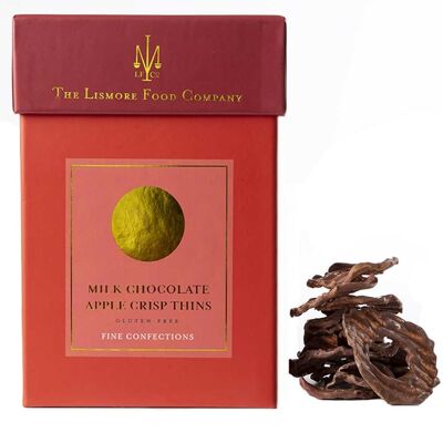 Lismore Food Company Milk Chocolate Apple Crisp Thins 100g