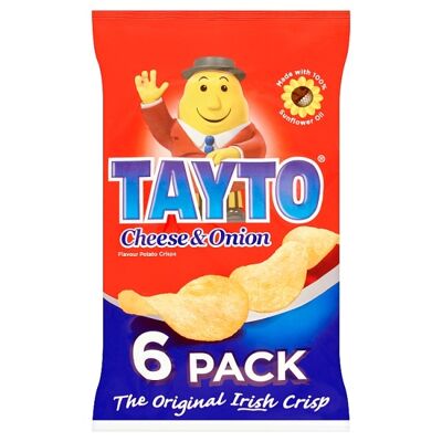 Tayto Cheese & Onion 6pk 150g