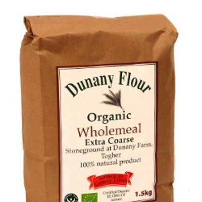 Dunany Organic Wholemeal Extra Coarse 1.5kg