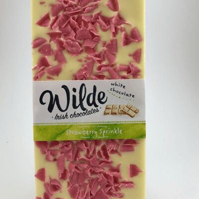 Wilde Irish White Chocolate Strawberry Swirl 80g