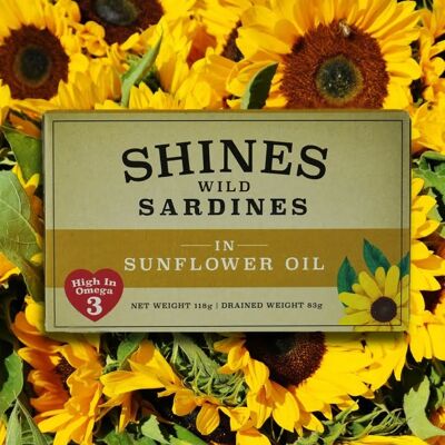 Shines Wild Sardines in Sunflower Oil 118g