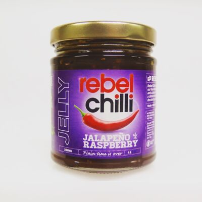 Rebel Chilli Jalapeño & Raspberry Chilli Jam 196ml
