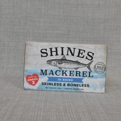 Shines Mackerel Fillets in Brine 125g