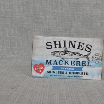 Shines Mackerel Fillets in Brine 125g