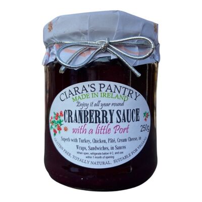 Ciaras Pantry Cranberry Sauce with a Little Port 250g