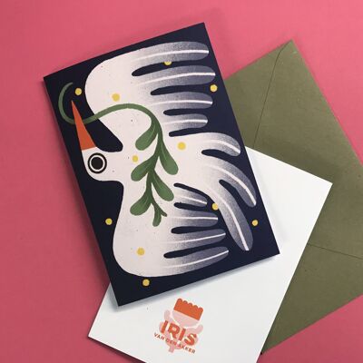 Peace Dove Card | A6 folded Christmas card