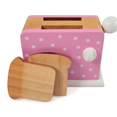 Toaster, pink with dots