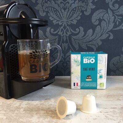 Organic green tea - Nespresso X10 tea capsule
