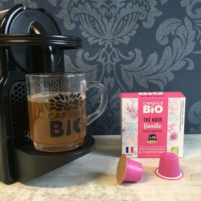 Organic vanilla black tea - Nespresso X10 tea capsule