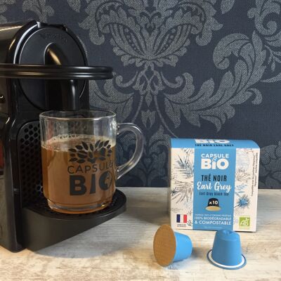 Thé noir Earl Grey BIO - Capsule Thé Nespresso X10
