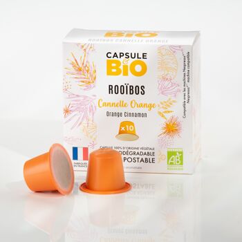 Rooibos cannelle orange - Capsule Thé Nespresso X10 2