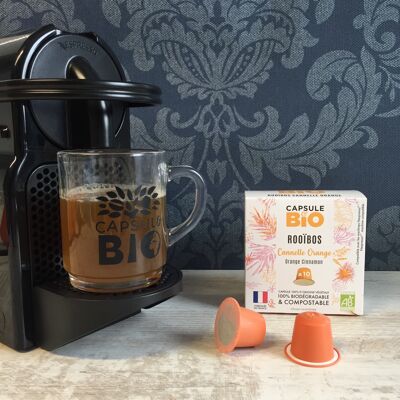 Rooibos arancia cannella - Capsule di tè Nespresso X10