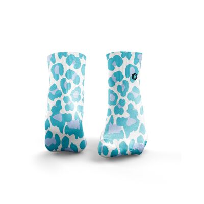 Leopard Print' - Womens Aqua Blue
