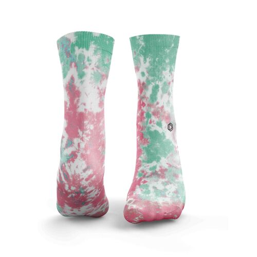 Tie Dye 3.0 Socks - Womens Red & Green