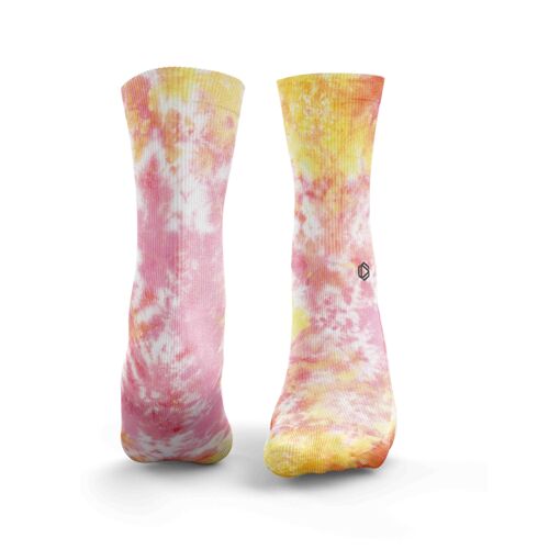 Tie Dye 3.0 Socks - Womens Pink Lemonade