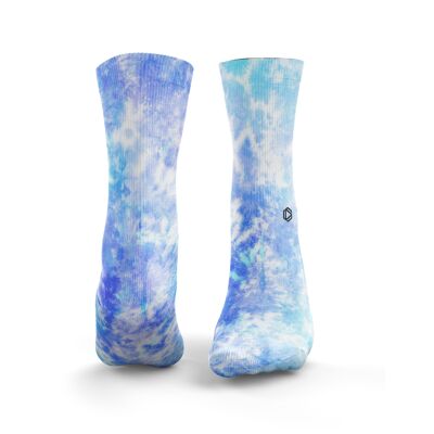 Mehrfarbige Tie Dye Socken - Herren Berry Blue