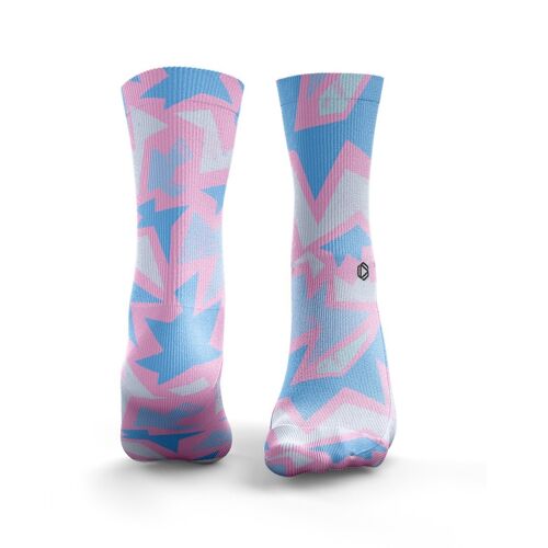 ASF Fizzer Socks - Mens Pink & Blue