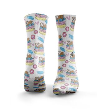 Chaussettes Sleepy Sloth - Femme Blanc