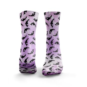 Chaussettes Happy Orca - Femme Rose 1