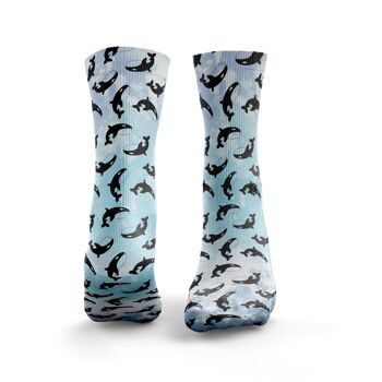 Chaussettes Happy Orca - Homme Bleu Tie Dye 1