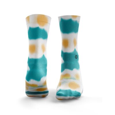 Blotch Dyes - Womens Teal & Yelow