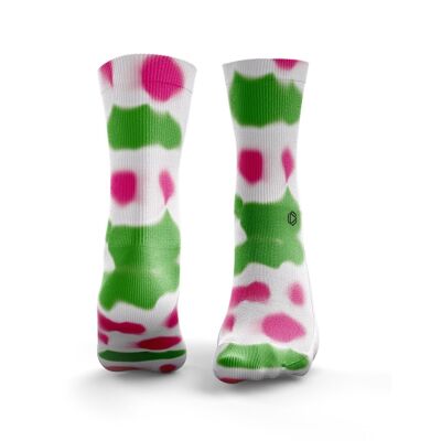 Blotch Dyes - Womens Pink & Green