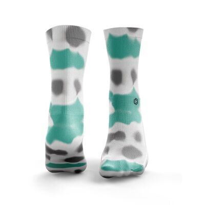 Blotch Dyes - Womens Grey & Teal