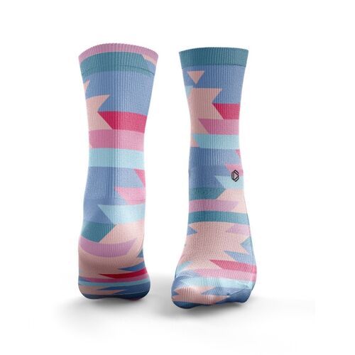 Apache Socks - Womens Pink & Blue