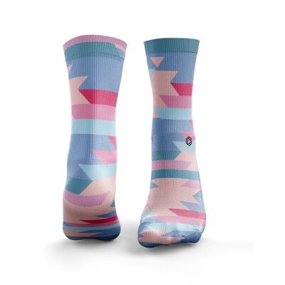 Calcetines Apache - Mujer Rosa & Azul