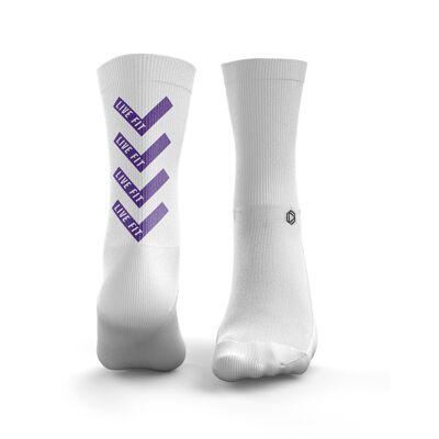 Calcetines Chevron - Violeta para mujer