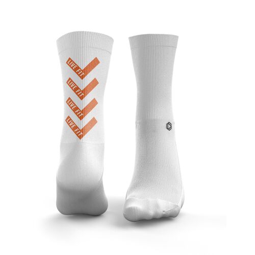 Chevron' Socks - Mens Orange