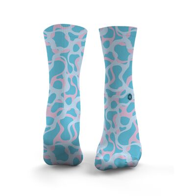 Poolside Socks - Womens Pink & Blue