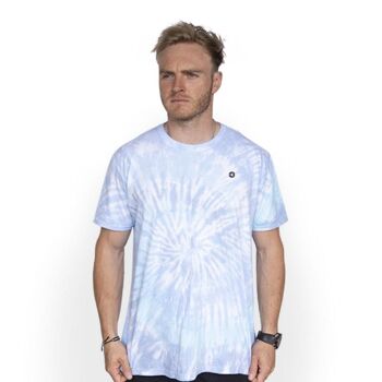 T-shirt tie-dye bleu lagon 3