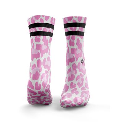 Leopard Print 2Stripe - Womens Pink