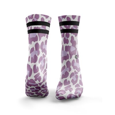 Leopard Print 2Stripe - Femme Violet