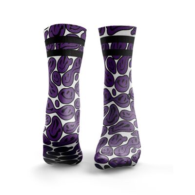 Smiley-2-0 2Stripe - Femme Violet & Noir