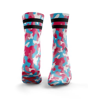 Camouflage 2.0 2Stripe - Mujer Pastel Rosa & Azul