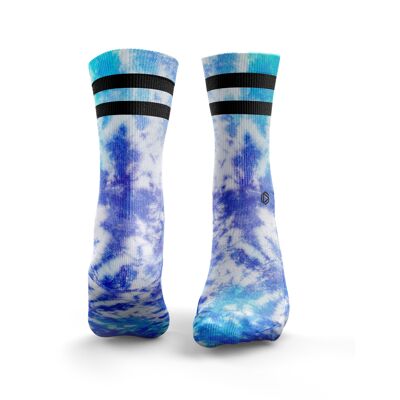 Tie Dye 2Stripe - Womens Berry Blue