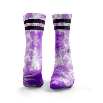 Tie Dye 2Stripe - Womens  Purple