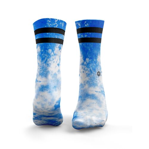 Tie Dye 2Stripe - Mens Royal Blue