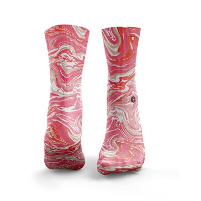 Chaussettes Marble 2.0 - Femme Red Lava