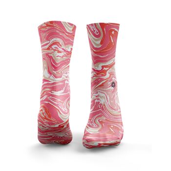 Chaussettes Marble 2.0 - Homme Red Lava 1