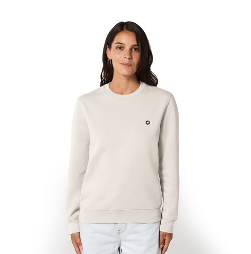 Logo' HEXXEE Organic Cotton Sweater - Natural Raw - XXS (34")