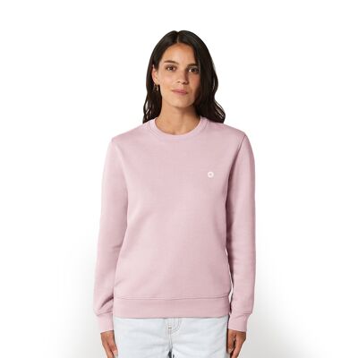 Logo' HEXXEE Organic Cotton Sweater - Cotton Pink - M (41")